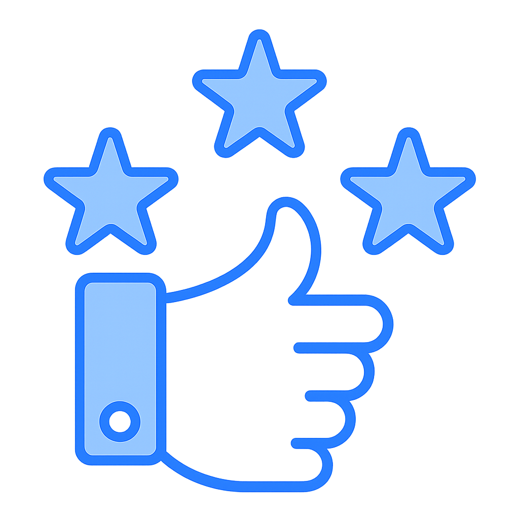 Excellent reputation on review platforms