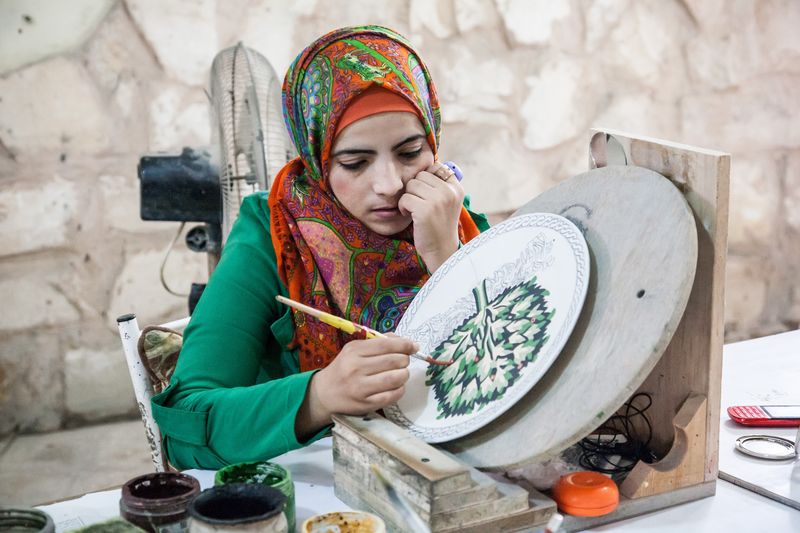 Atelier de mosaïque à Madaba et expérience artisanale jordanienne
