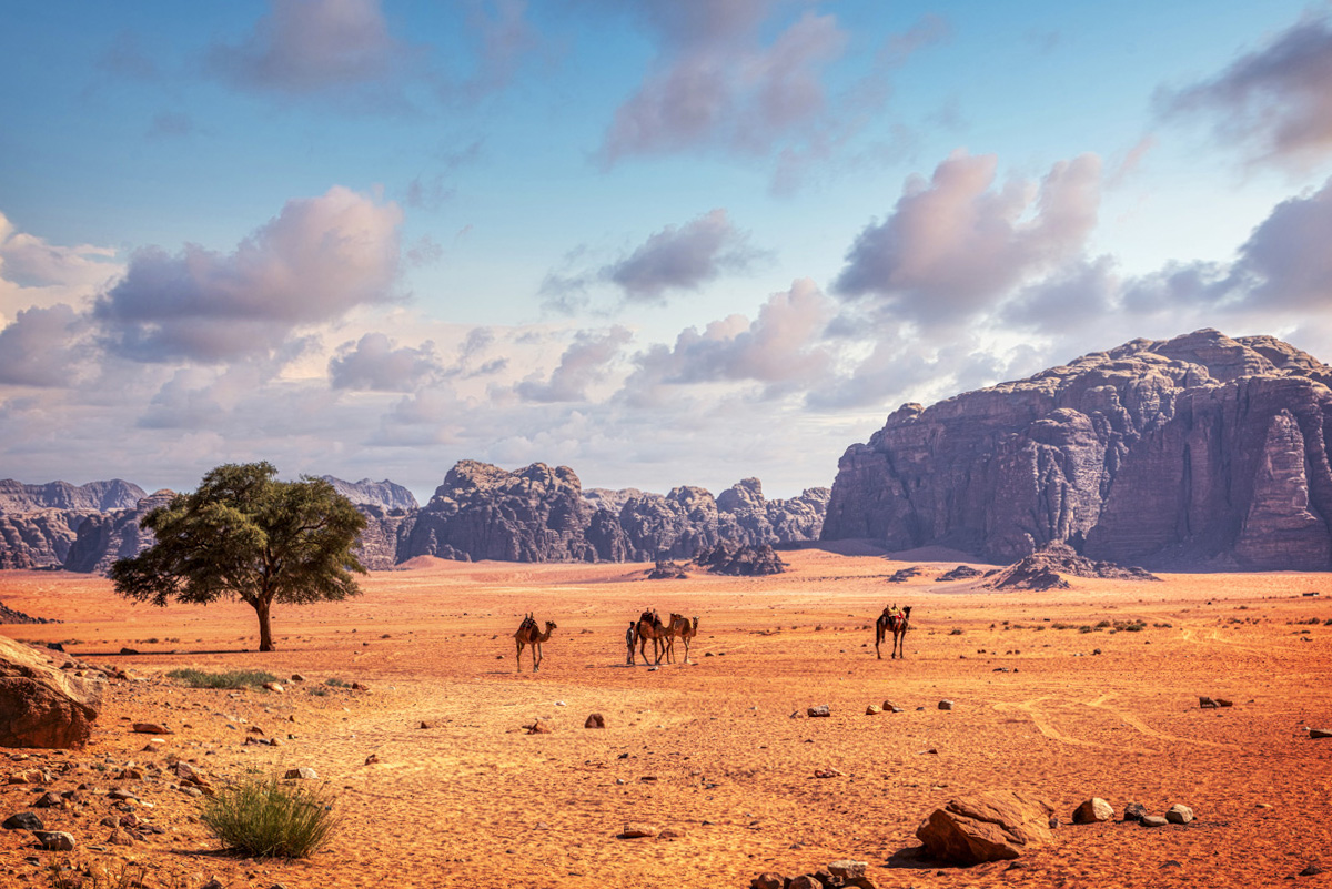 Paesaggi del Wadi Rum per tour avventura in Giordania