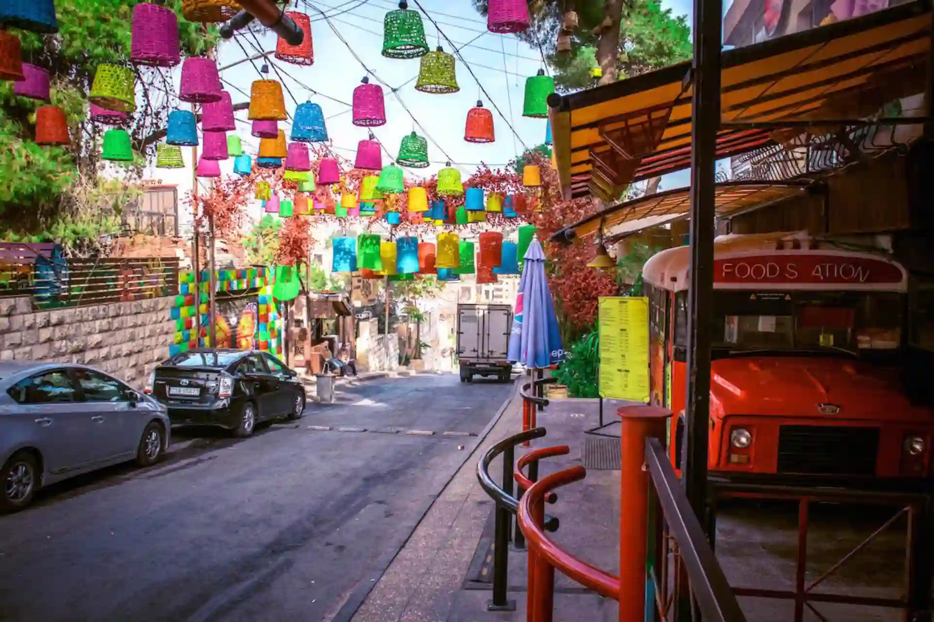 Amman Jordan city view with historic and modern travel highlights