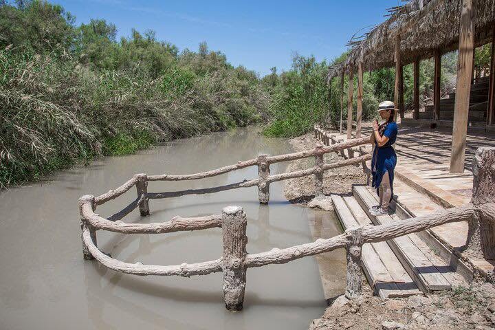 Jordan River baptism site and Christian holy land travel photo
