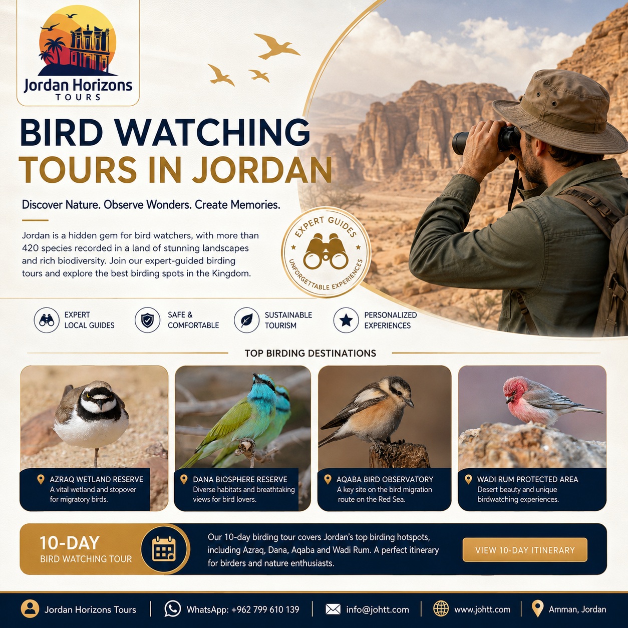 Bird Watching Tours in Jordan