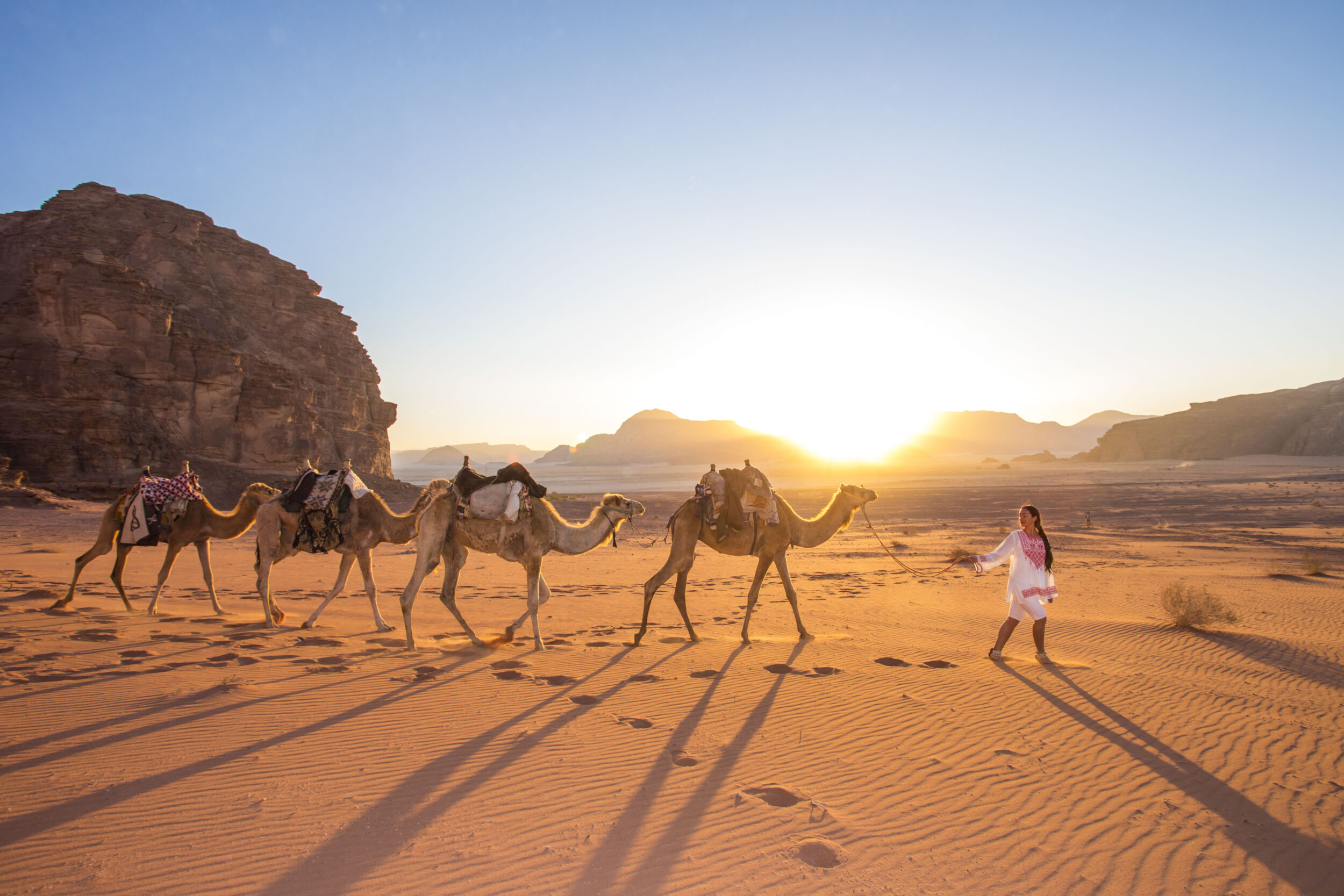 Paseo en camello en Petra y Wadi Rum, experiencia de viaje por el desierto de Jordania 2
