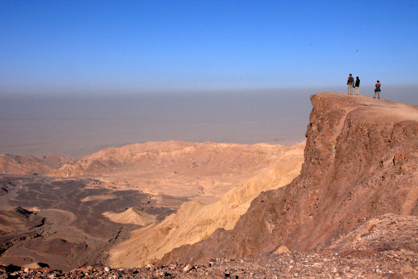 Hiking adventure landscape in Dana Biosphere Reserve Jordan