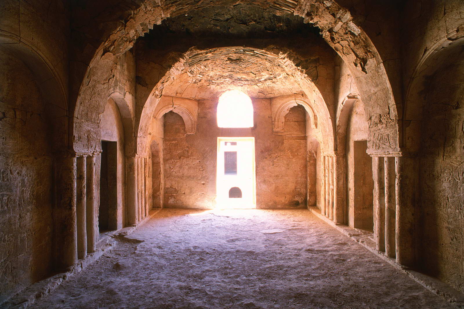 Jordan Desert Castles travel photo with ancient stone buildings