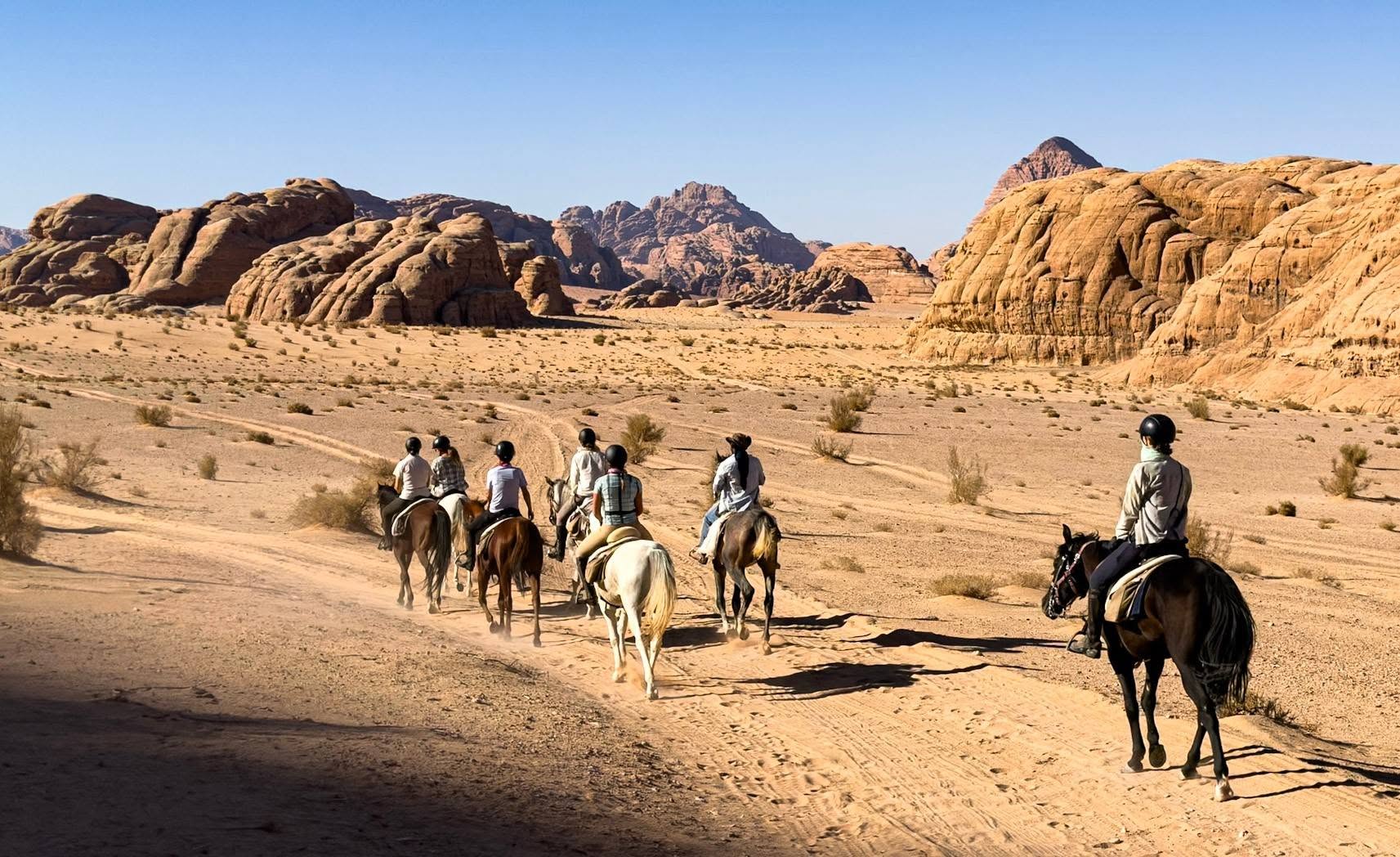 Paseos a caballo en Jordania con paisajes pintorescos y experiencia de viaje ecuestre 10
