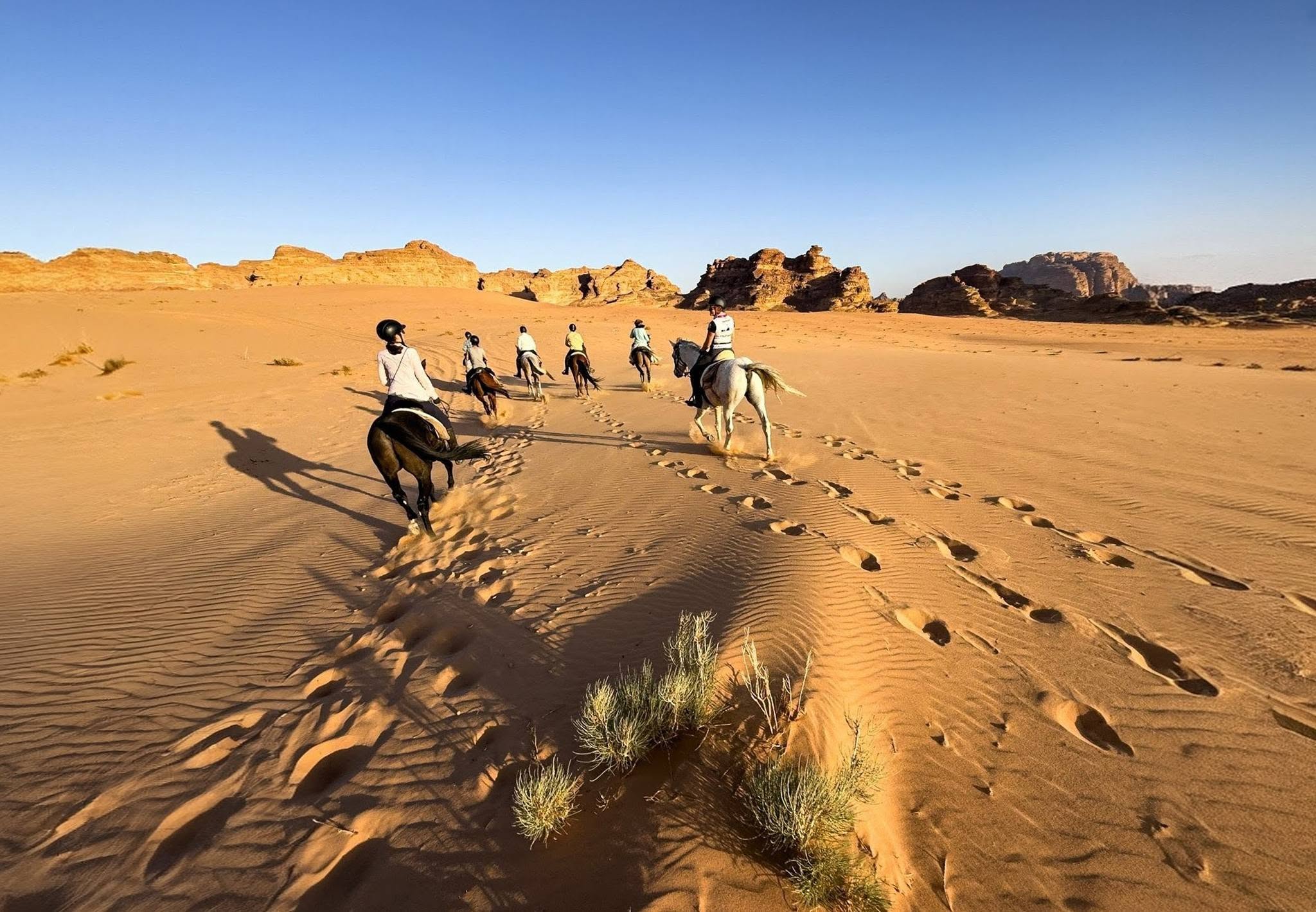 Paseos a caballo en Jordania con paisajes pintorescos y experiencia de viaje ecuestre 11