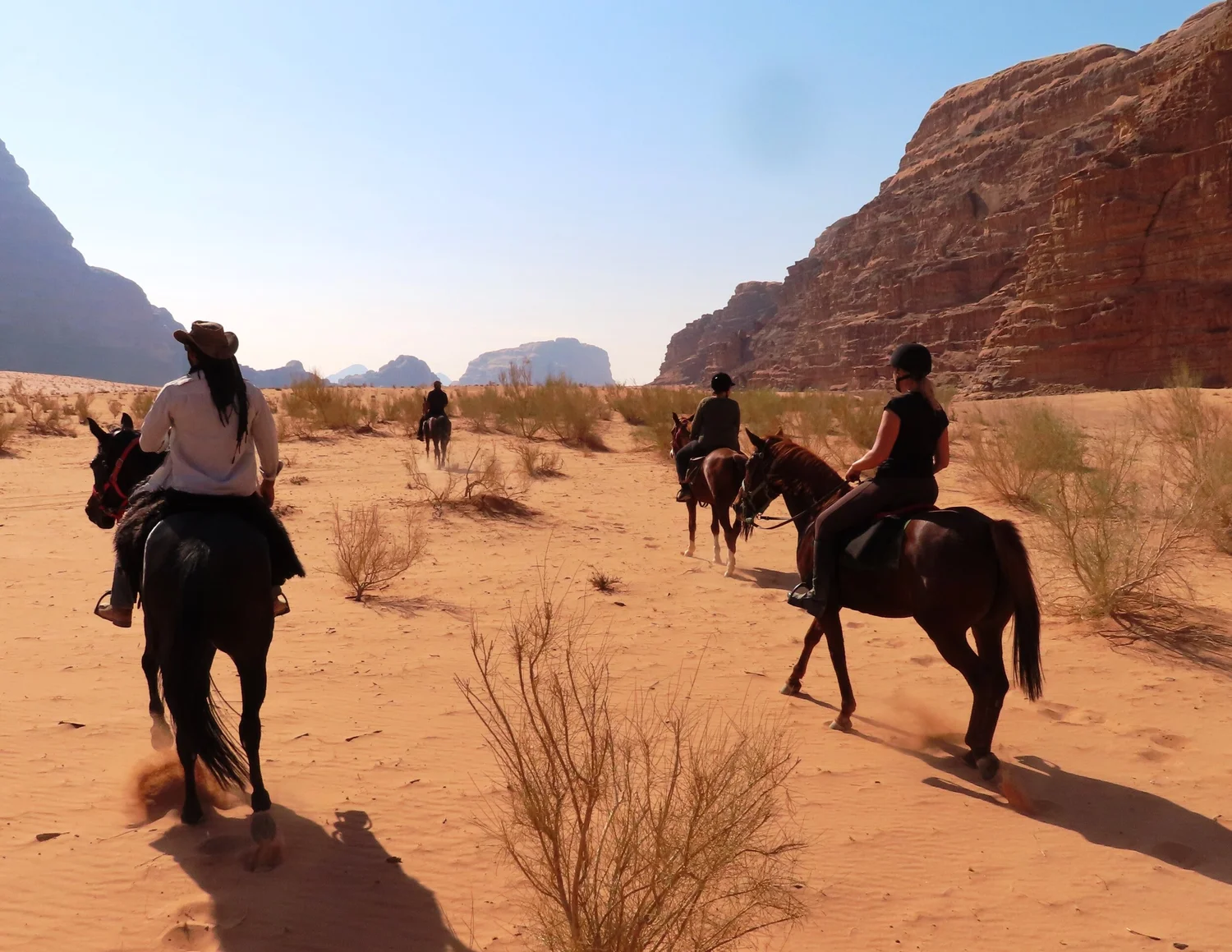 Paseos a caballo en Jordania con paisajes pintorescos y experiencia de viaje ecuestre 7