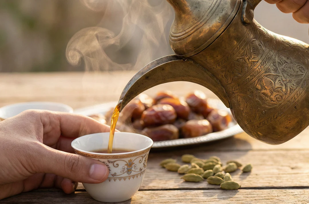 Traditional Bedouin tea and coffee hospitality in Jordan