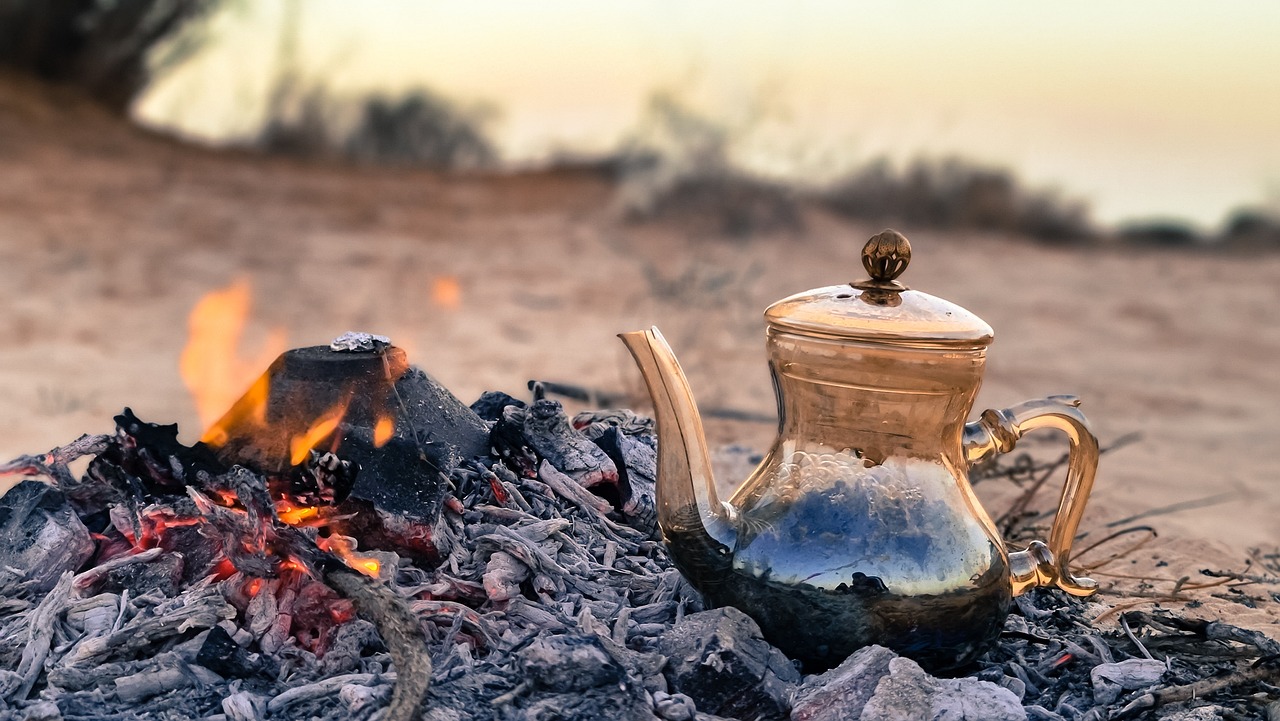 Traditional Bedouin tea and coffee hospitality in Jordan