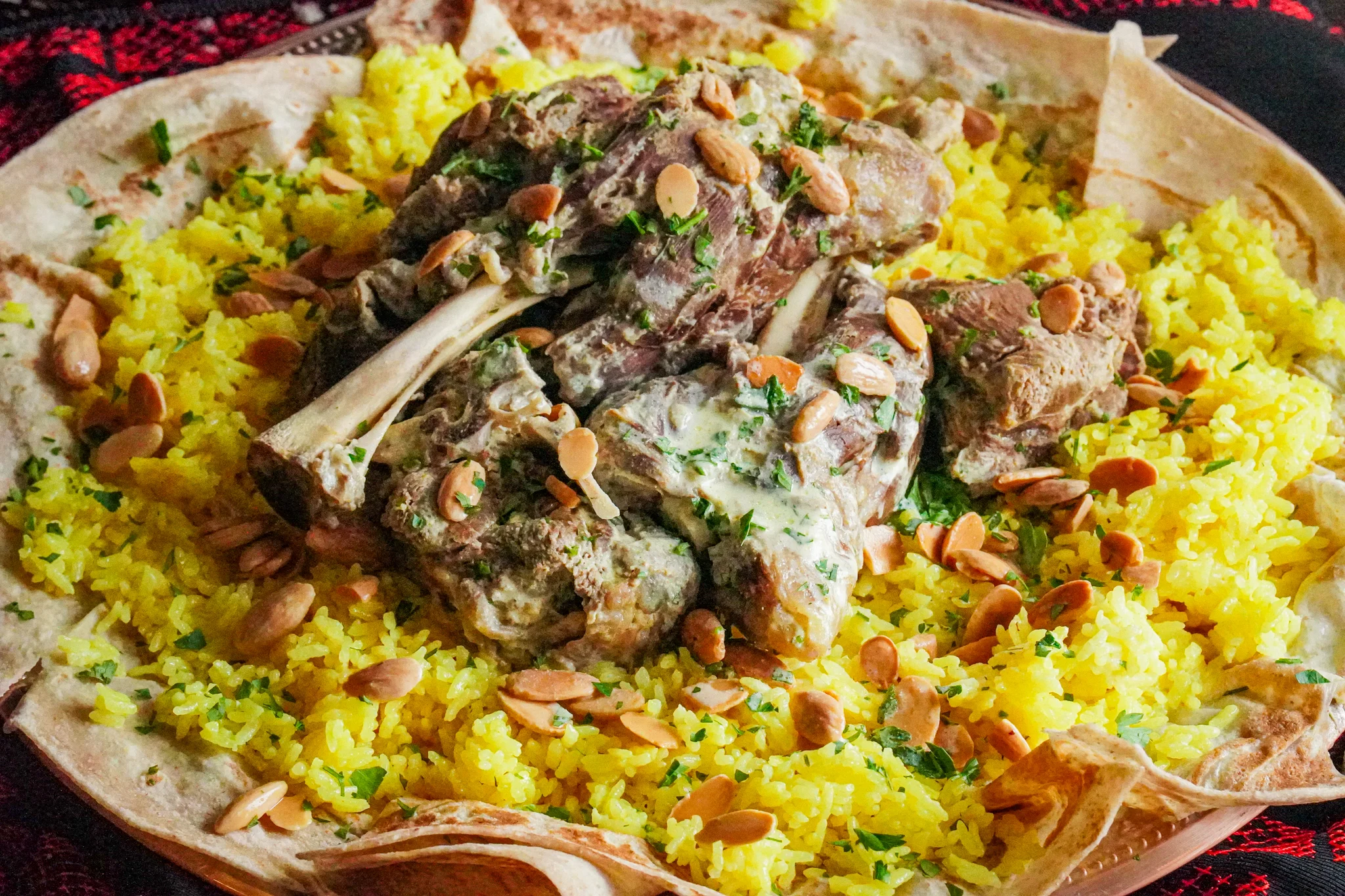 Traditional Jordan dishes served during travel and tours