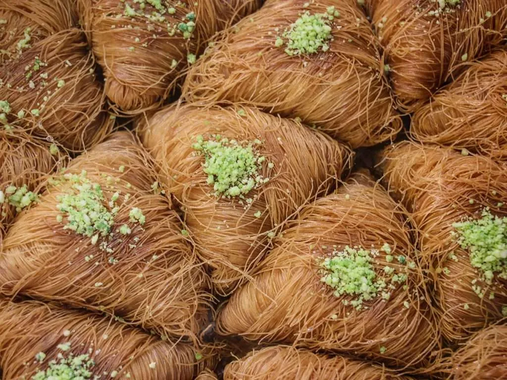 Local Jordanian sweets and Middle Eastern pastry culture