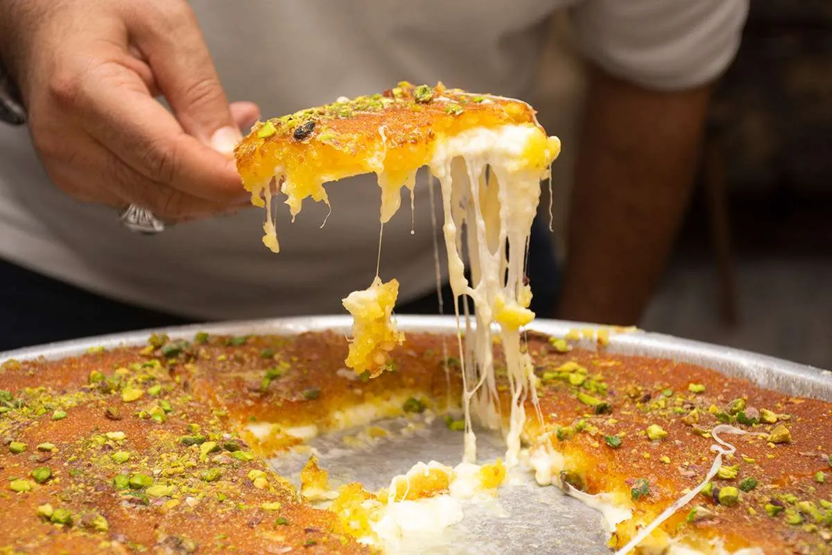 Jordan food travel photo featuring traditional desserts