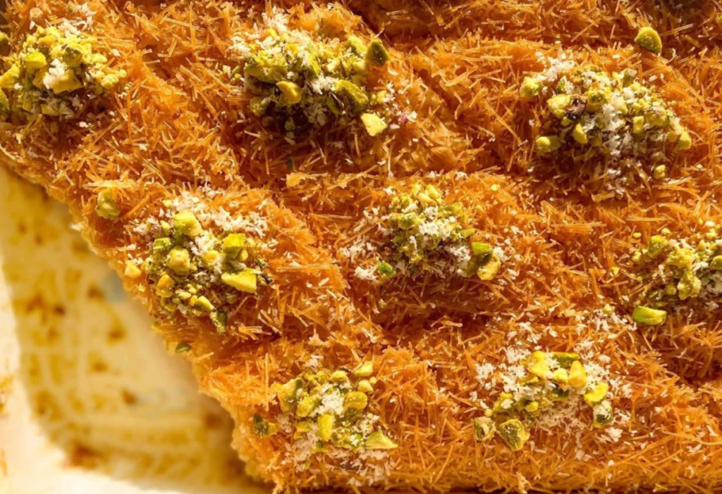 Jordanian dessert selection with local pastries and sweet flavors