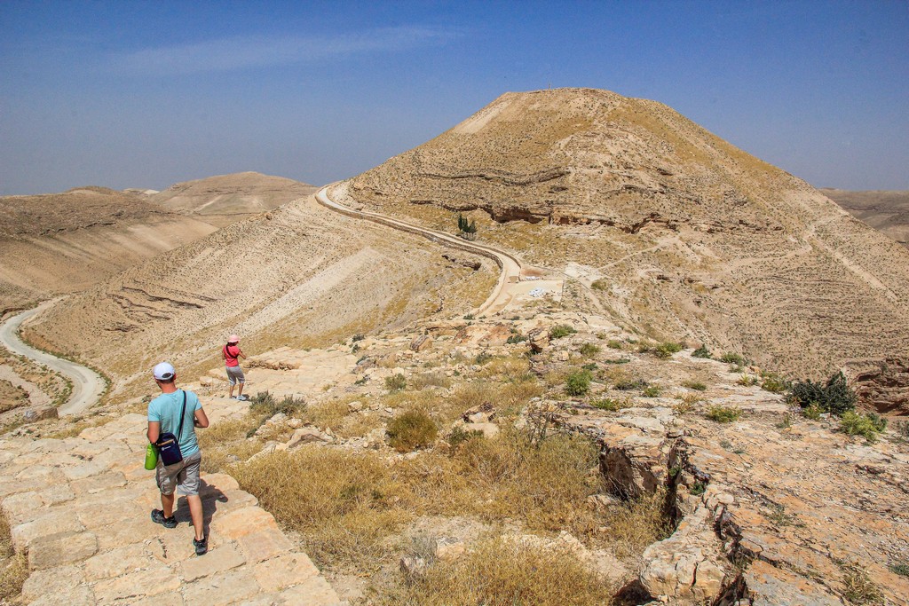 Ancient hilltop fortress of Machaerus in Jordan