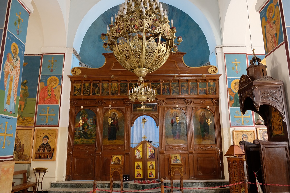 Saint George Church and mosaic culture in Madaba Jordan