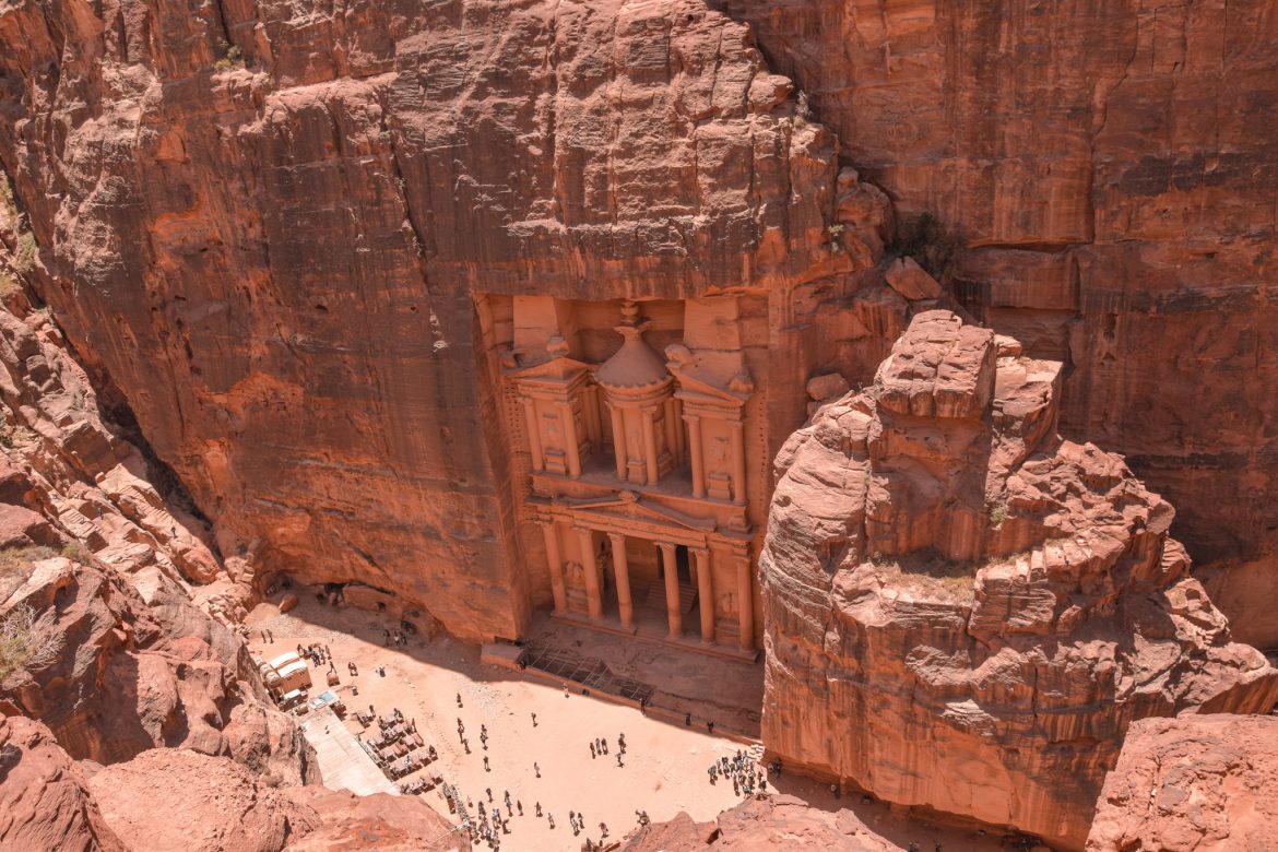 Petra Jordan travel photography with sandstone canyons and ancient ruins