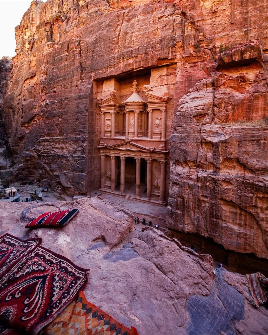Petra UNESCO World Heritage Site and ancient desert monuments in Jordan