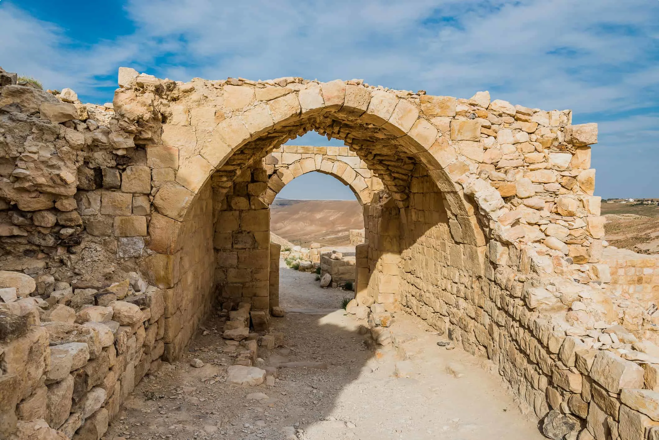 Southern Jordan sightseeing at the hilltop Shobak Castle
