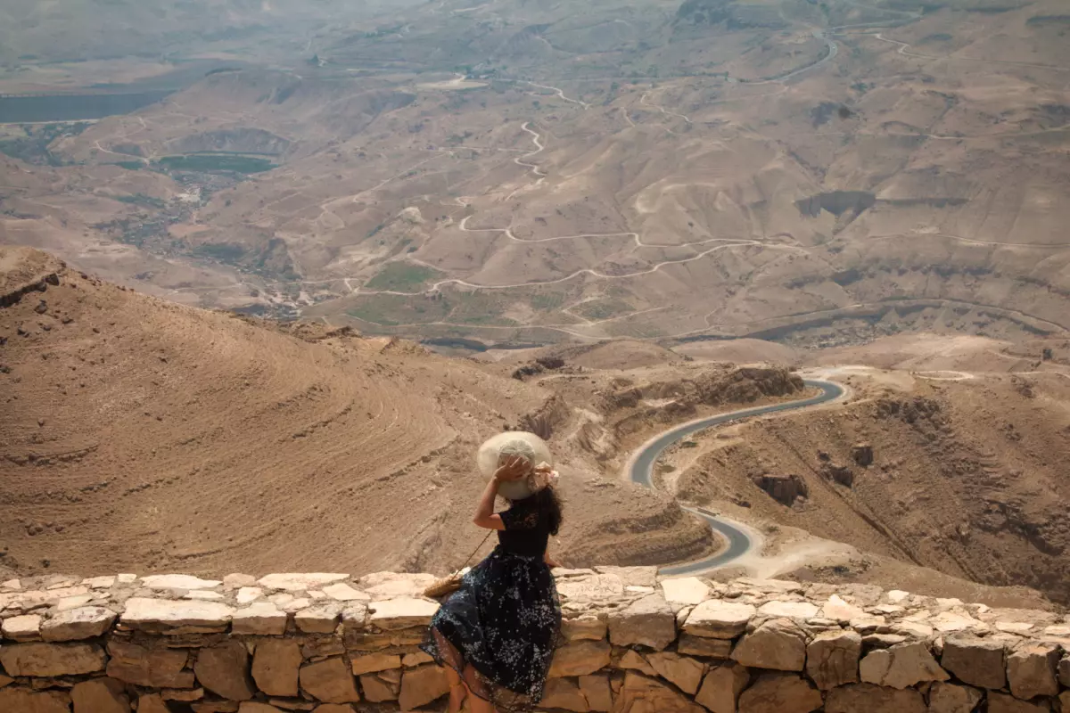Historic Kings Highway travel road with castles and landscapes