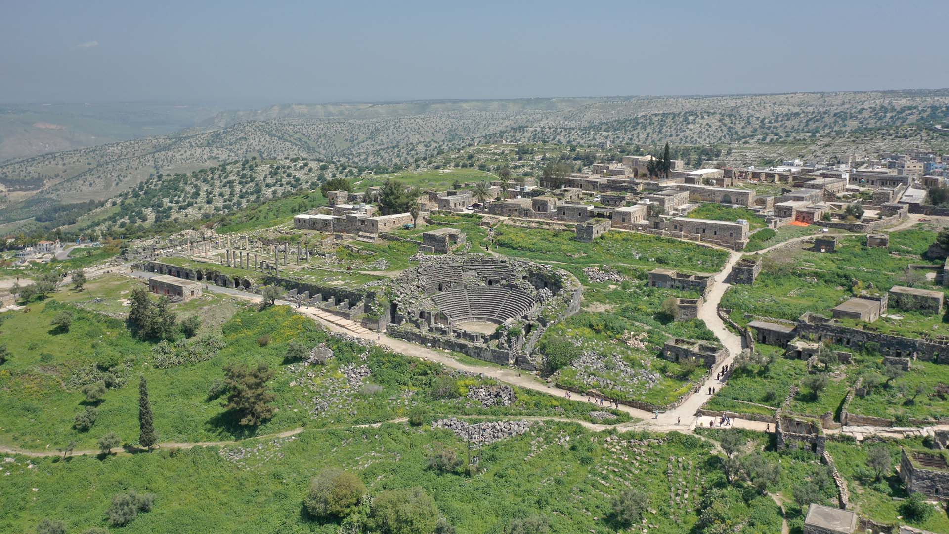 Ancient archaeological site of Umm Qais in northern Jordan