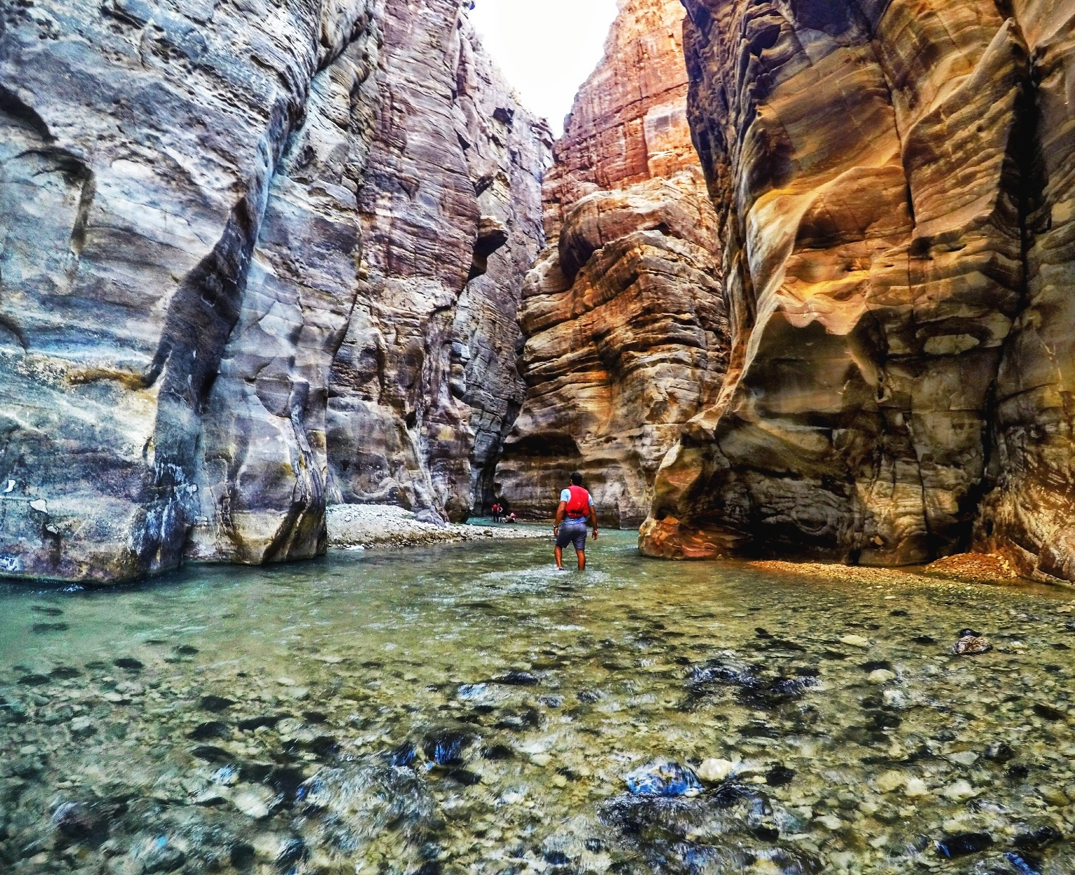 Wadi Mujib Siq Trail and natural adventure scenery in Jordan