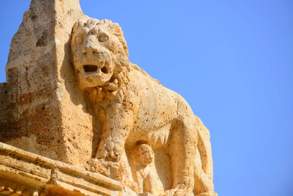 Qasr Al Abd y vistas del valle verde en Irak Al Amir Jordania
