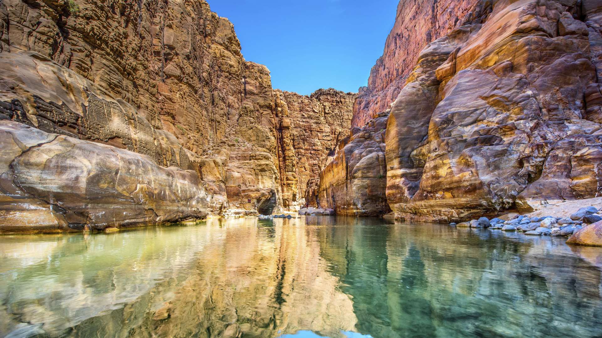 Wadi Al Mujib experience during a private tour of Jordan with Jordan Horizons Tours