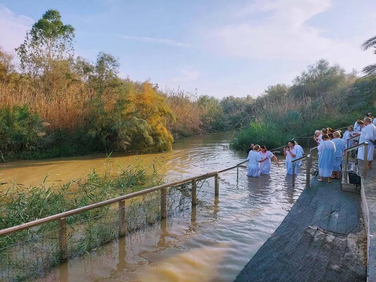 Baptism Site of Jesus Christ experience during a private tour of Jordan with Jordan Horizons Tours