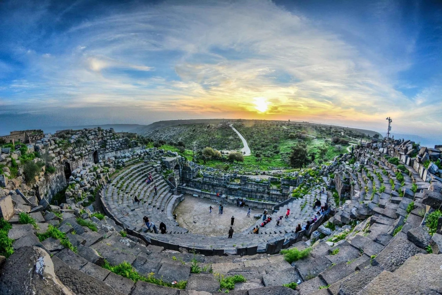 Umm Qais experience during a private tour of Jordan with Jordan Horizons Tours