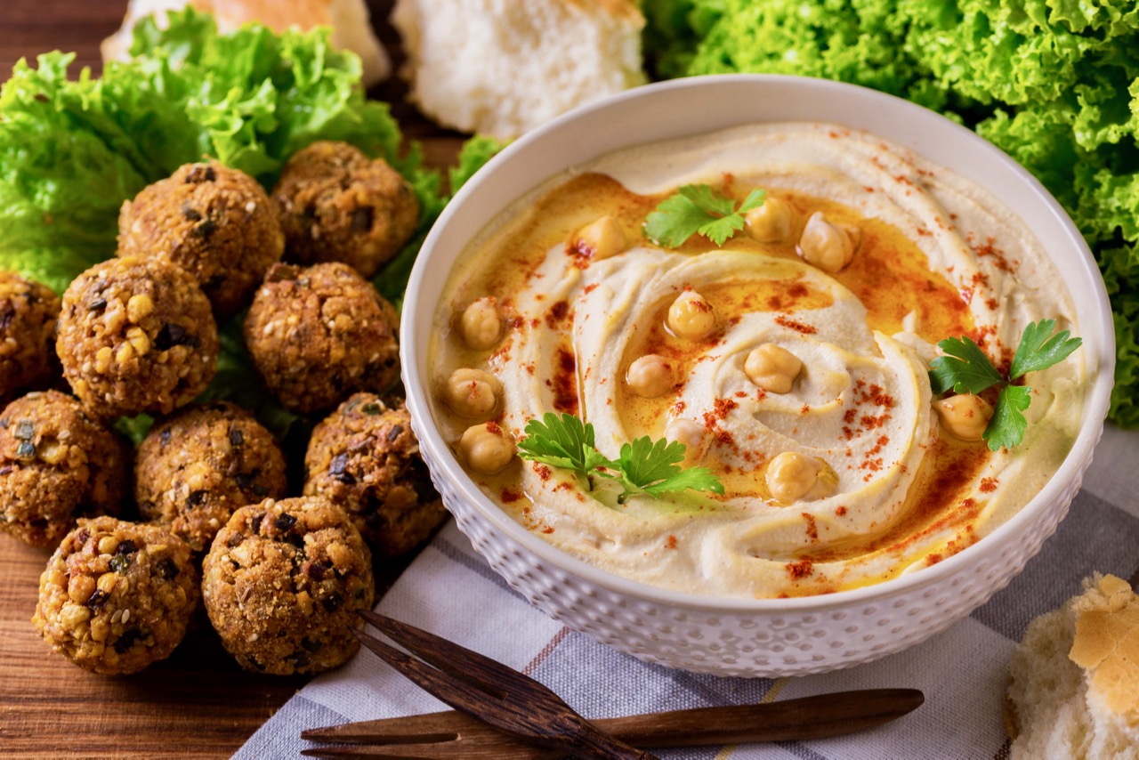 Falafel and hummus in Jordan experience during a private tour of Jordan with Jordan Horizons Tours