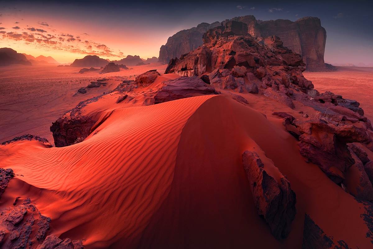 Wadi Rum desert experience during a private tour of Jordan with Jordan Horizons Tours