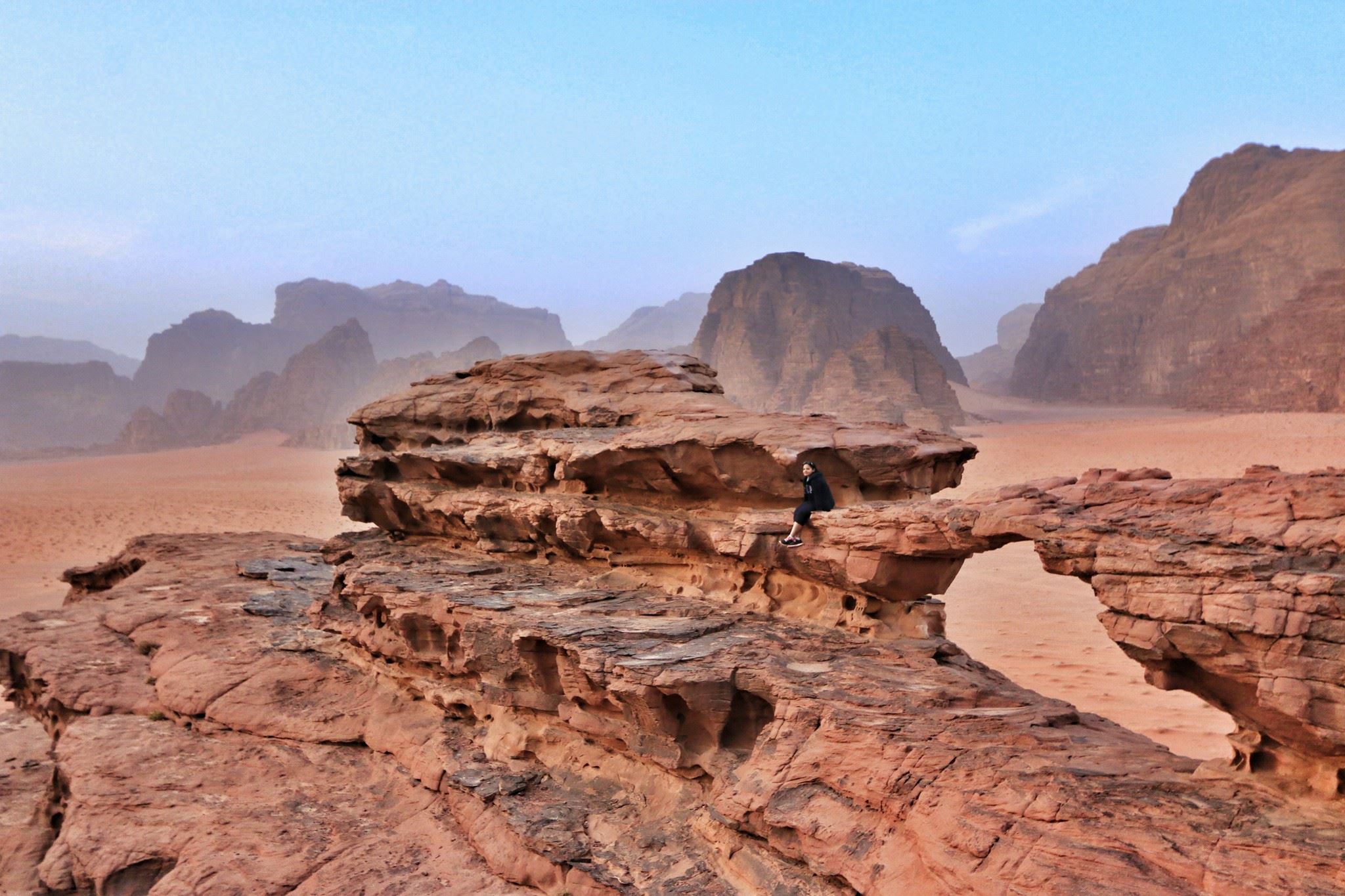 Wadi Rum desert experience during a private tour of Jordan with Jordan Horizons Tours