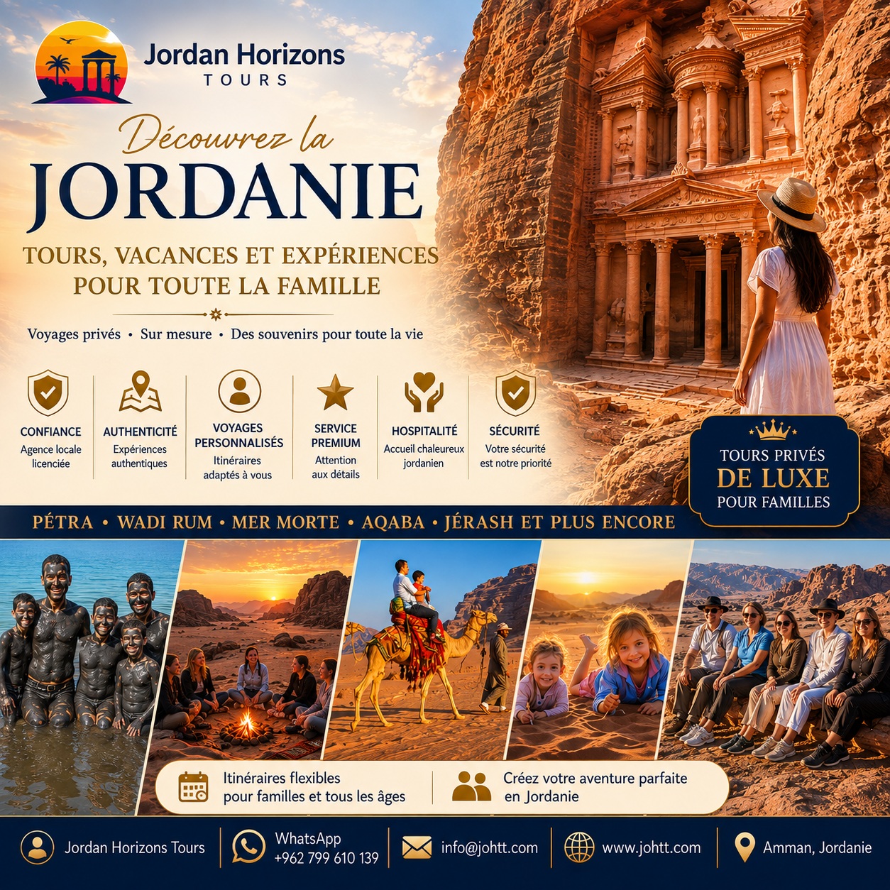 Circuits, séjours et vacances en famille en Jordanie
