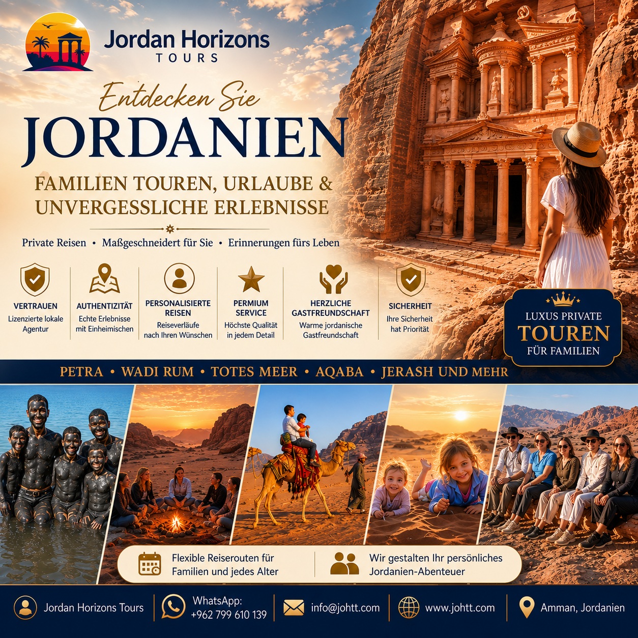 Familienreisen, Urlaub & Ferien in Jordanien