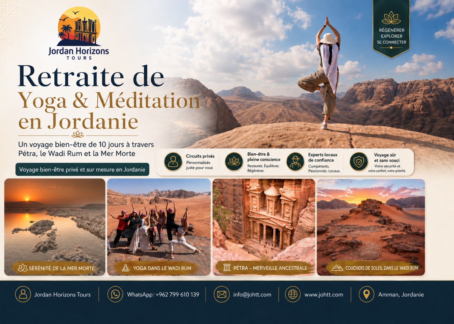Séjours de yoga en Jordanie | Retraites, méditation et bien-être