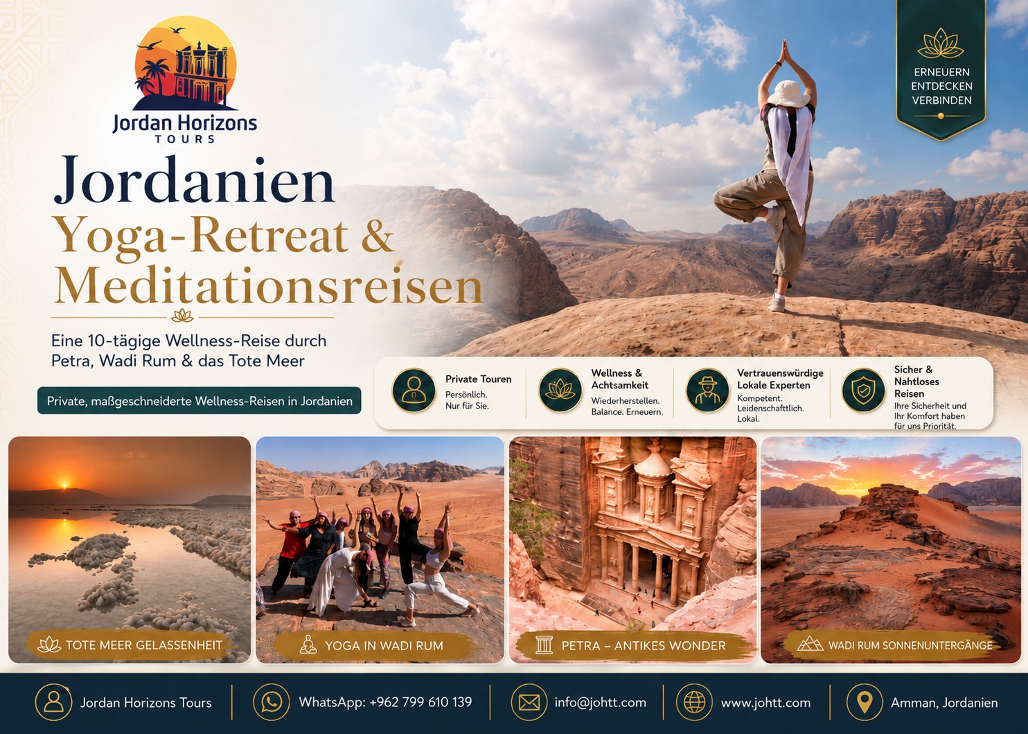 Yoga-Reisen in Jordanien | Retreats, Meditation & Wellness