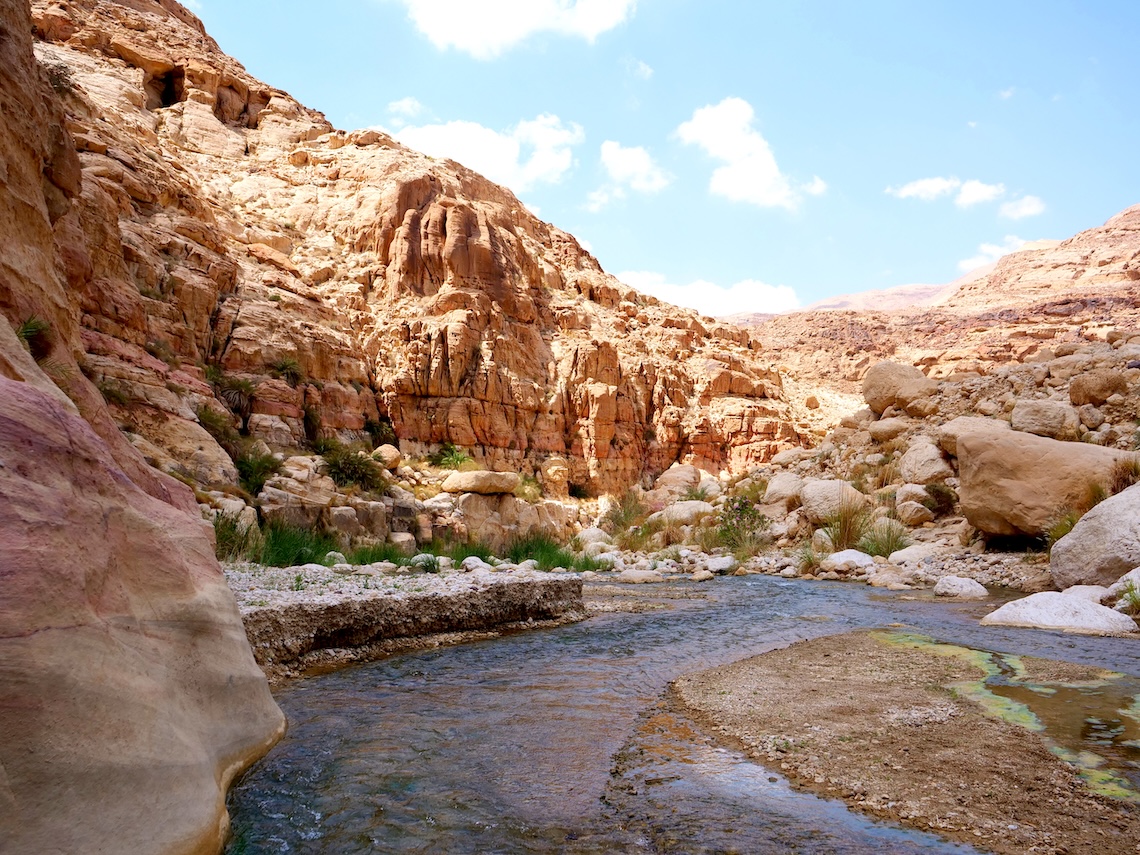 Wadi Al Hasa Jordan natural canyon and hiking destination